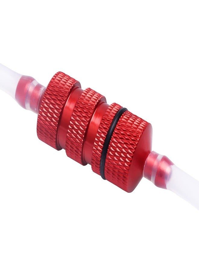 FriHobby Aluminum RC Fuel Filter and Silicone Tubing for Nitro Powered RC Car RC Airplane Models (Red) - Image 3